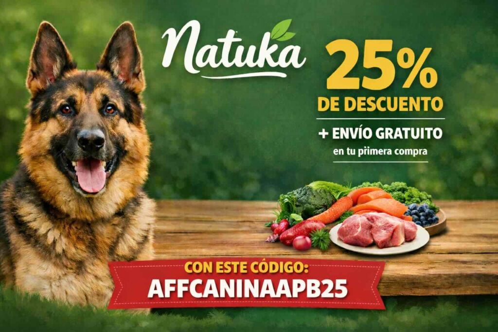 Descuento en comida natural para perros