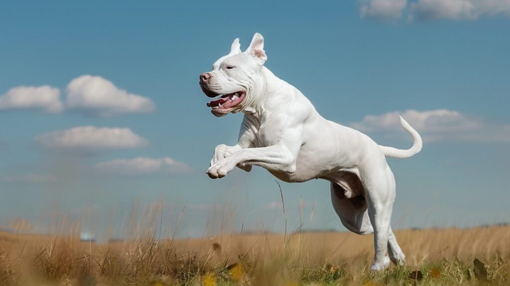 Dogo Argentino perro corriendo