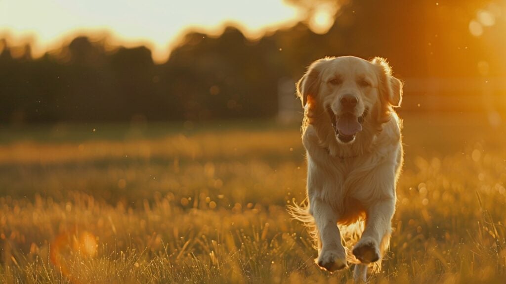 Golden Retriever corriendo