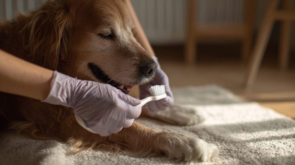 perros se les caen los dientes