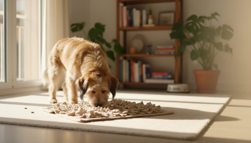 Olfato del perro- juegos de olfato y alfombra olfativa para perros en casa